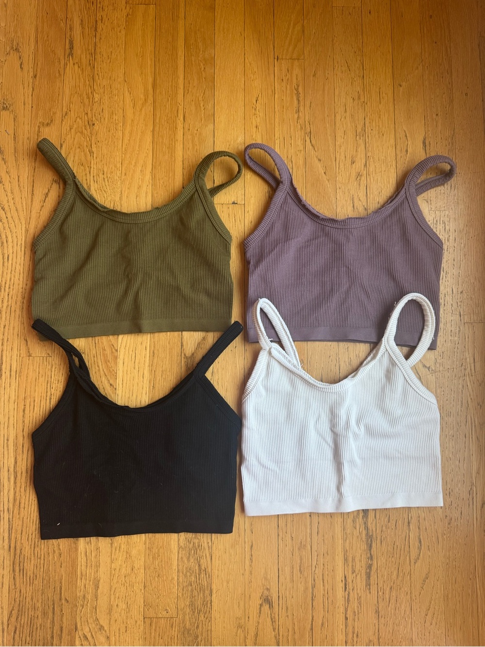 Set of 4 | Forever 21 Active Seamless Cropped Cami BUNDLE